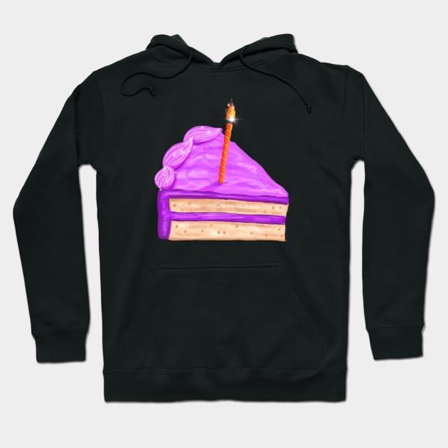 Birthday Cake Hoodie by Kelly Louise Art